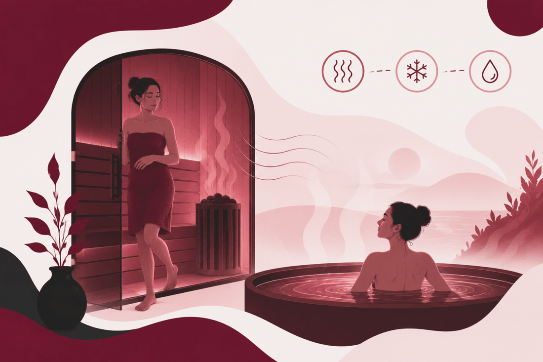 afkoelen na een infrarood sauna
