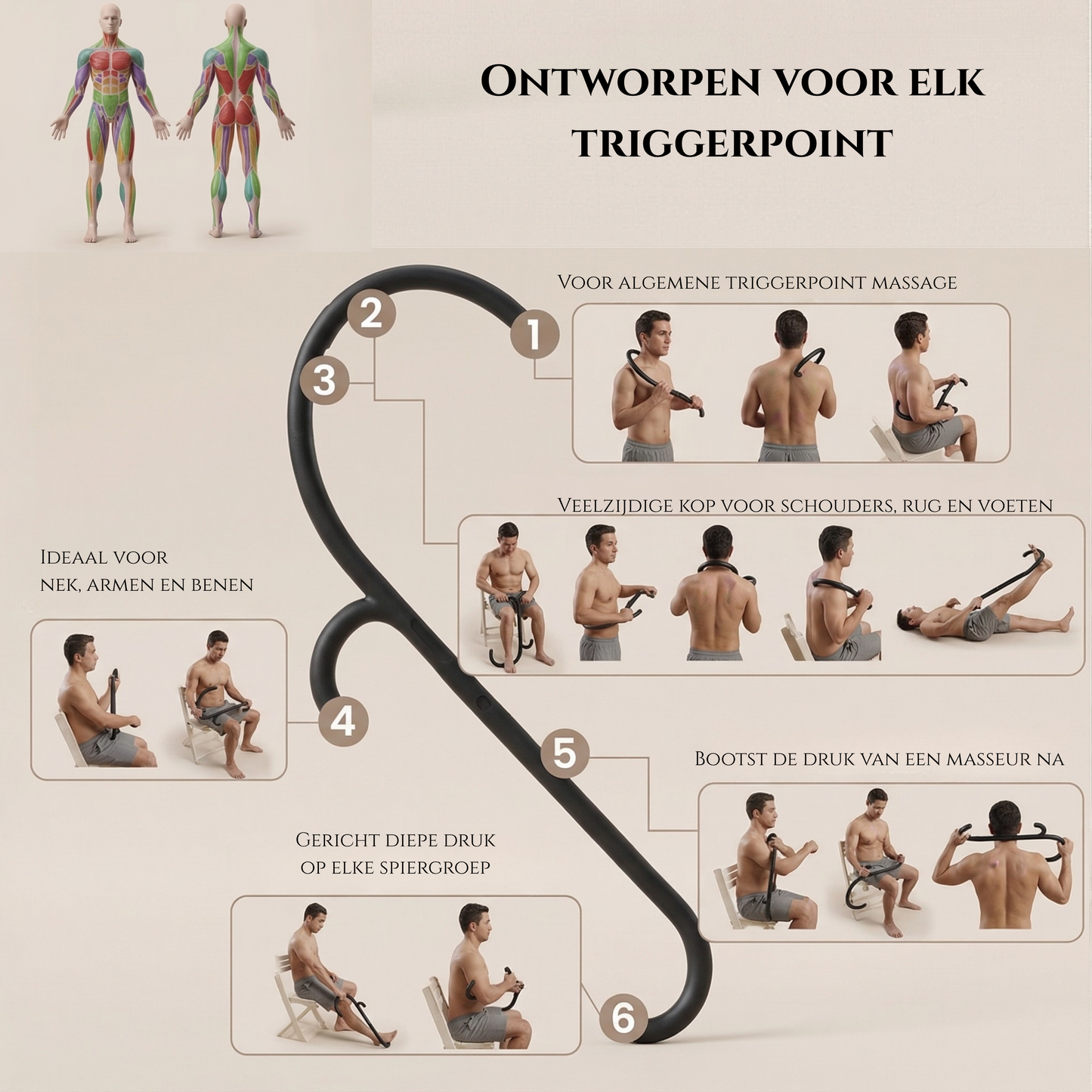 Flamengo Trigger point massage stick